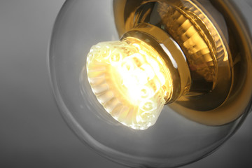 Light bulb, close up