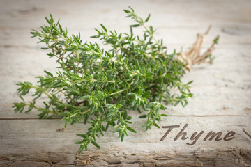 Bunch of fresh thyme