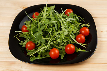 Arugula and tomato