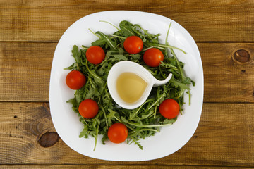 Arugula and tomato