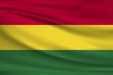 Obraz premium The national flag of Bolivia