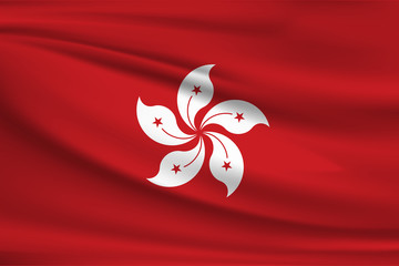 The national flag of Hong Kong
