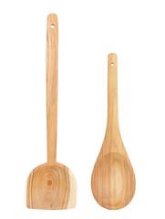  Wooden Spoon isolated on white background