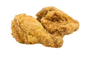 Fried chicken isolated on white background