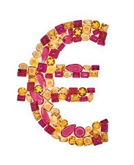 Dollar sign gemstone. Finance concept, unusual