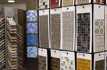 Ceramic mosaic in hardware store
