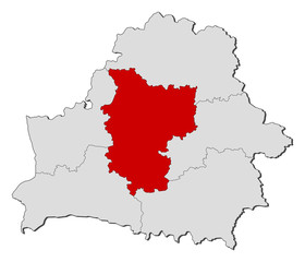 Map - Belarus, Minsk