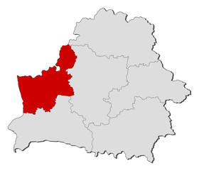 Map - Belarus, Grodno