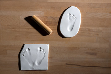Baby Fuß Abdrücke-Babyfuss