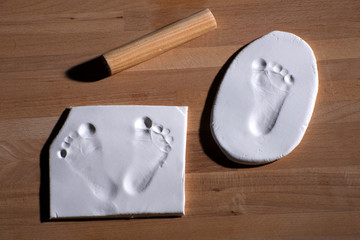 Baby Fuß Abdrücke-Babyfuss