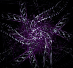 Fantasy desktop wallpaper, fractal pattern.