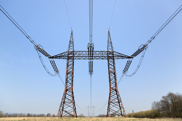 electric high voltage power post