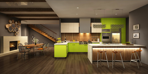 Modern house interior