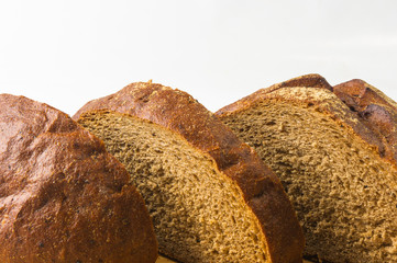 Sliced dark bread