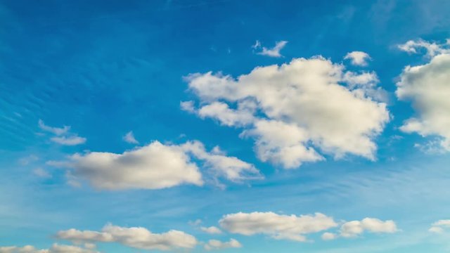 Clouds in the sky, 4K time-lapse