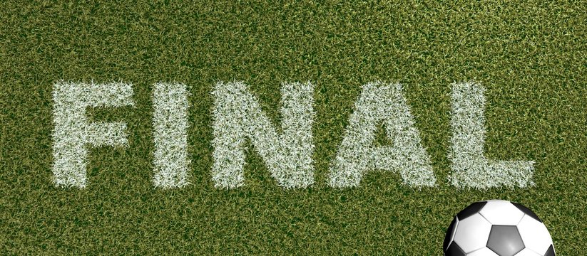 FINAL - grass letters on football field