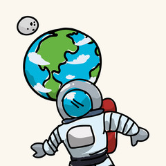 Space design. science icon. Isolated illustration , vector