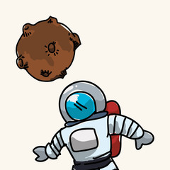 Space design. science icon. Isolated illustration , vector