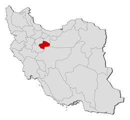Map - Iran, Qom