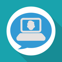 Fototapeta premium People design. Media icon. Isolated illustration , vector