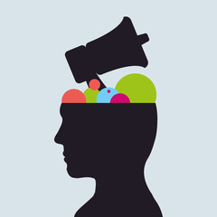 People design. Media icon. Isolated illustration , vector