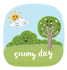 Summertime funny landscape