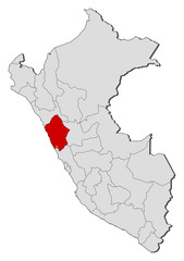 Map - Peru, Ancash