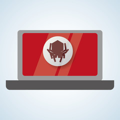 technology design. security system icon. Isolated illustration , vector