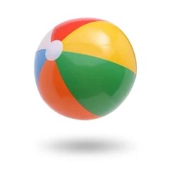 Door stickers Ball Sports Beach ball isolated on white