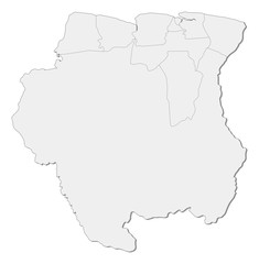 Map - Suriname