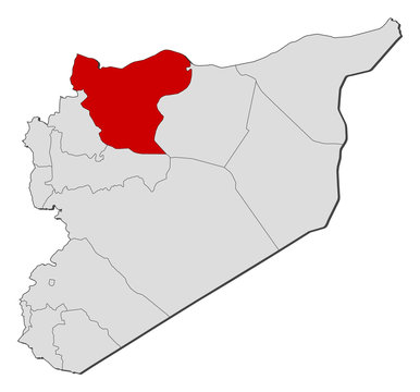 Map - Syria, Aleppo