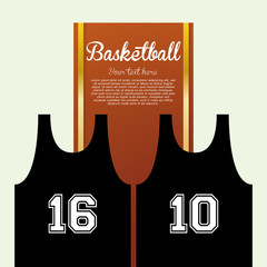 Basketballl design. sport icon. White background , vector