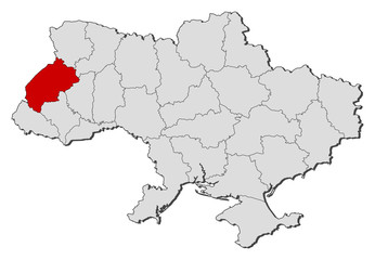 Map - Ukraine, Lviv