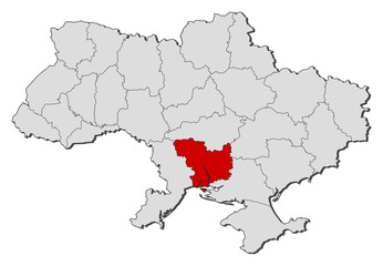 Map - Ukraine, Mykolaiv