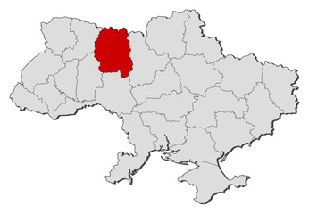 Map - Ukraine, Zhytomyr
