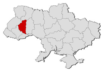 Map - Ukraine, Ternopil