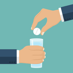 Taking the pills, vector