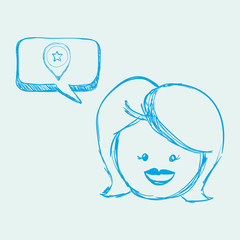 Social media design. Multimedia icon. White background , vector