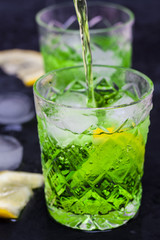 lemonade from lemon and tarragon