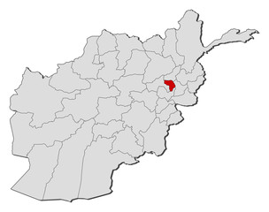 Map - Afghanistan, Kapisa
