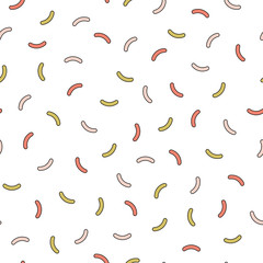 Retro memphis pattern - seamless background.