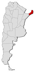 Map - Argentina, Misiones