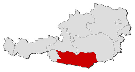 Map - Austria, Carinthia