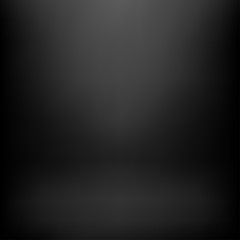 Black studio background.