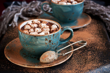 Mug with hot chocolate 