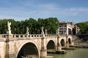 Bridge Sant'Angelo Rome Italy