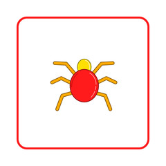 Spider icon, simple style