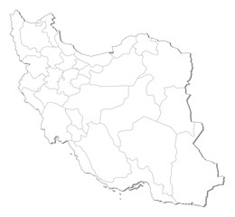 Fototapeta na wymiar Map - Iran