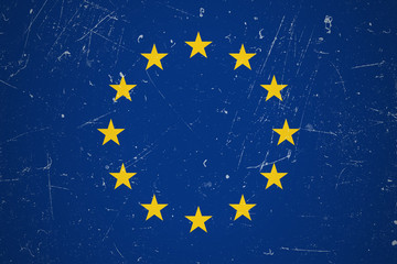 Grunge European flag