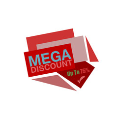 Super discount. Sale banner vector isolated. Sale tag. Special offer. Sale sign. Web sticker. Discount sticker. Discount Sticker template. Advertisement sticker. Origami style sticker. Sale symbol